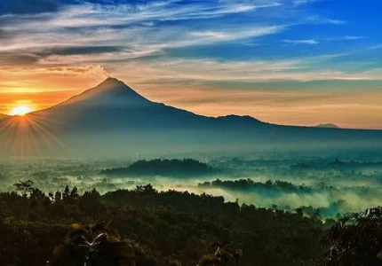 Sunrise Borobudur Merapi Jeep Prambanan